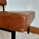 Three 1960 leatherette chairs