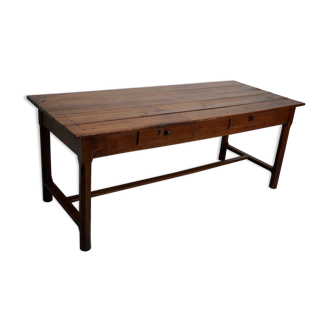 Cherry wood dining table 19th