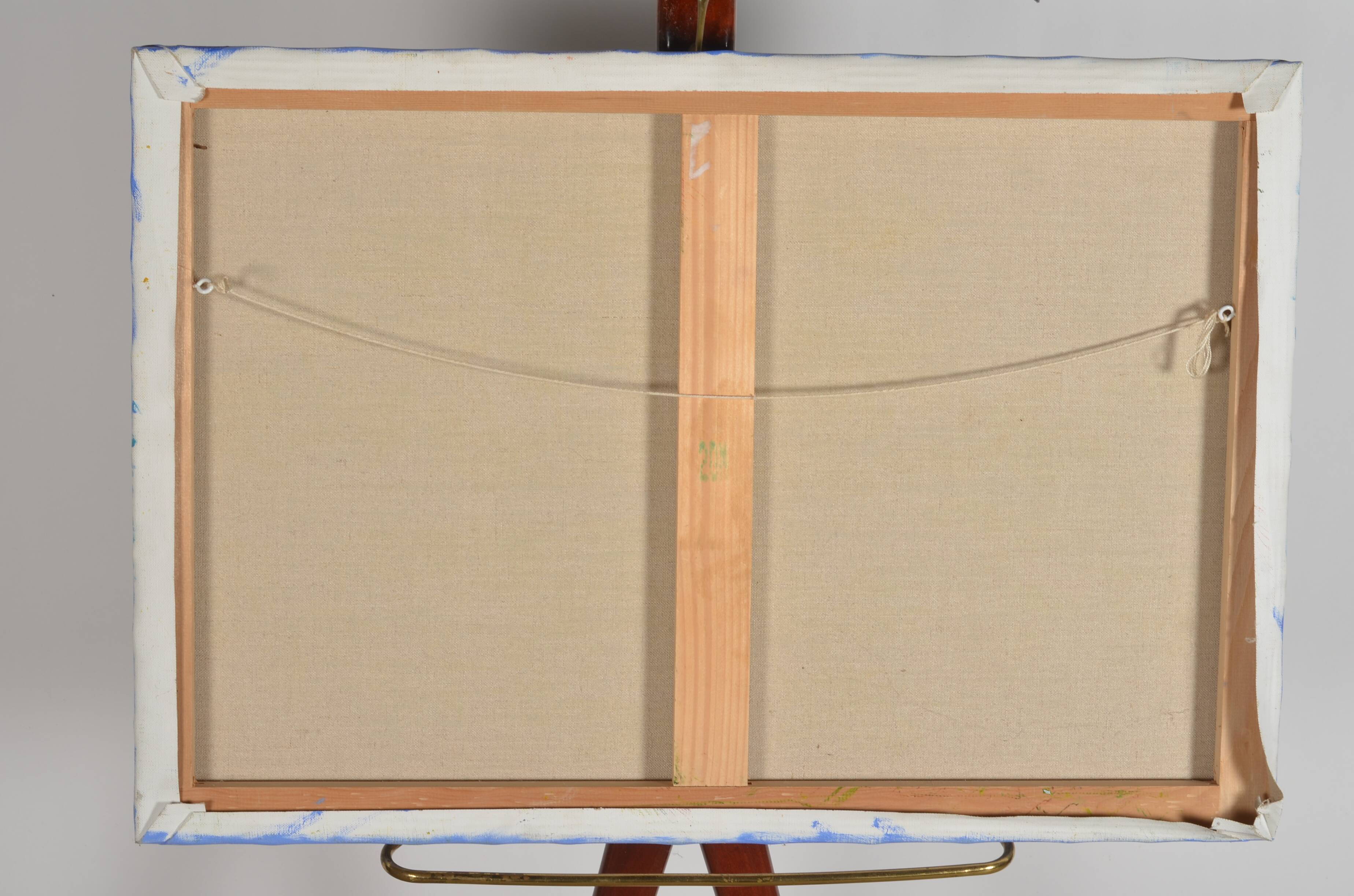 Oil on canvas water lilies