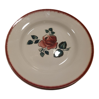 Flat plate Digoin Sarreguemines model Bagatelle