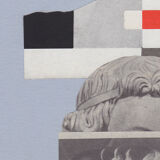 Collage on paper laughter