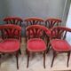 Serie de 6 chaises bistrot en bois courbé