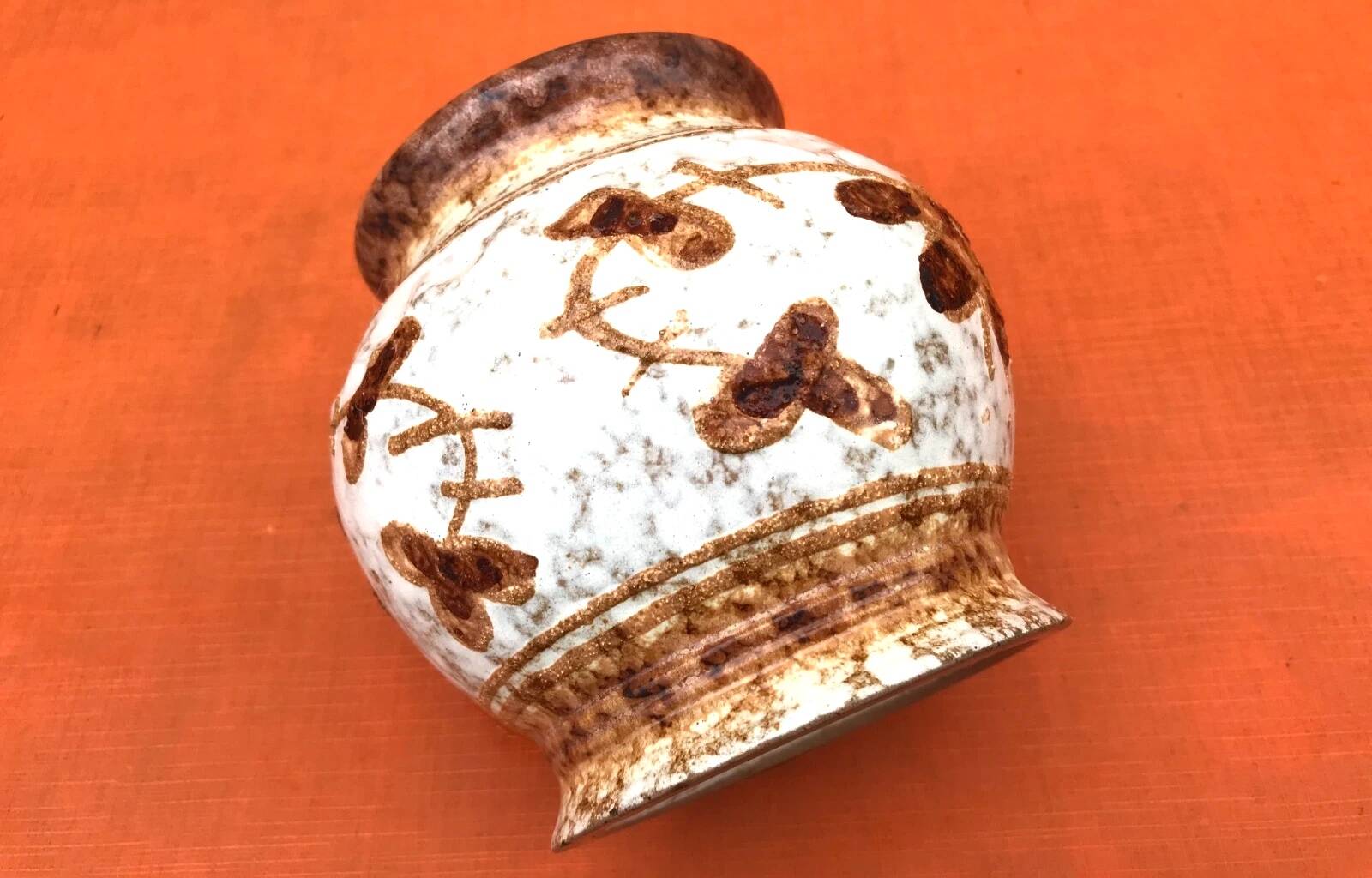 1960s German ceramic vase Strehla No. 1437 GDR