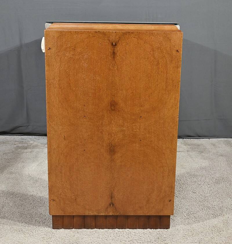Small Amboyna Burl Desk, Speich Frères, Art Deco – 1930