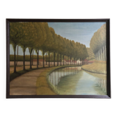 tableau huile sur toile HST paysage
