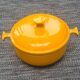 Le Creuset orange casserole dish: vintage