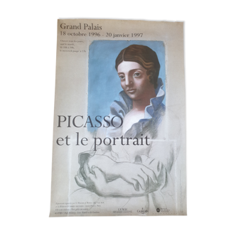 Poster exhibition Picasso and the portrait - Grand Palais 1996-97