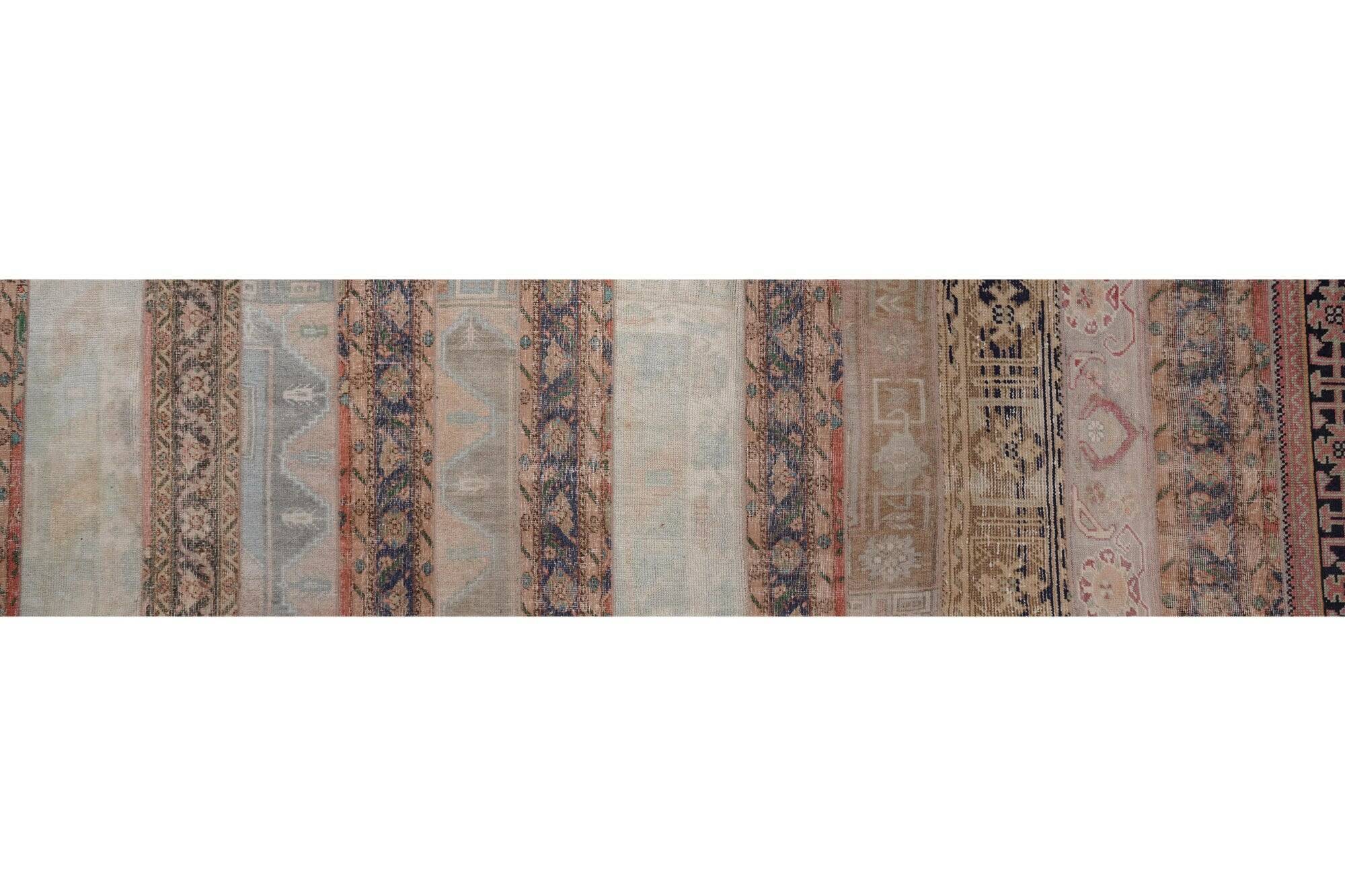 Vintage Turkish hallway rug 76x1 cm