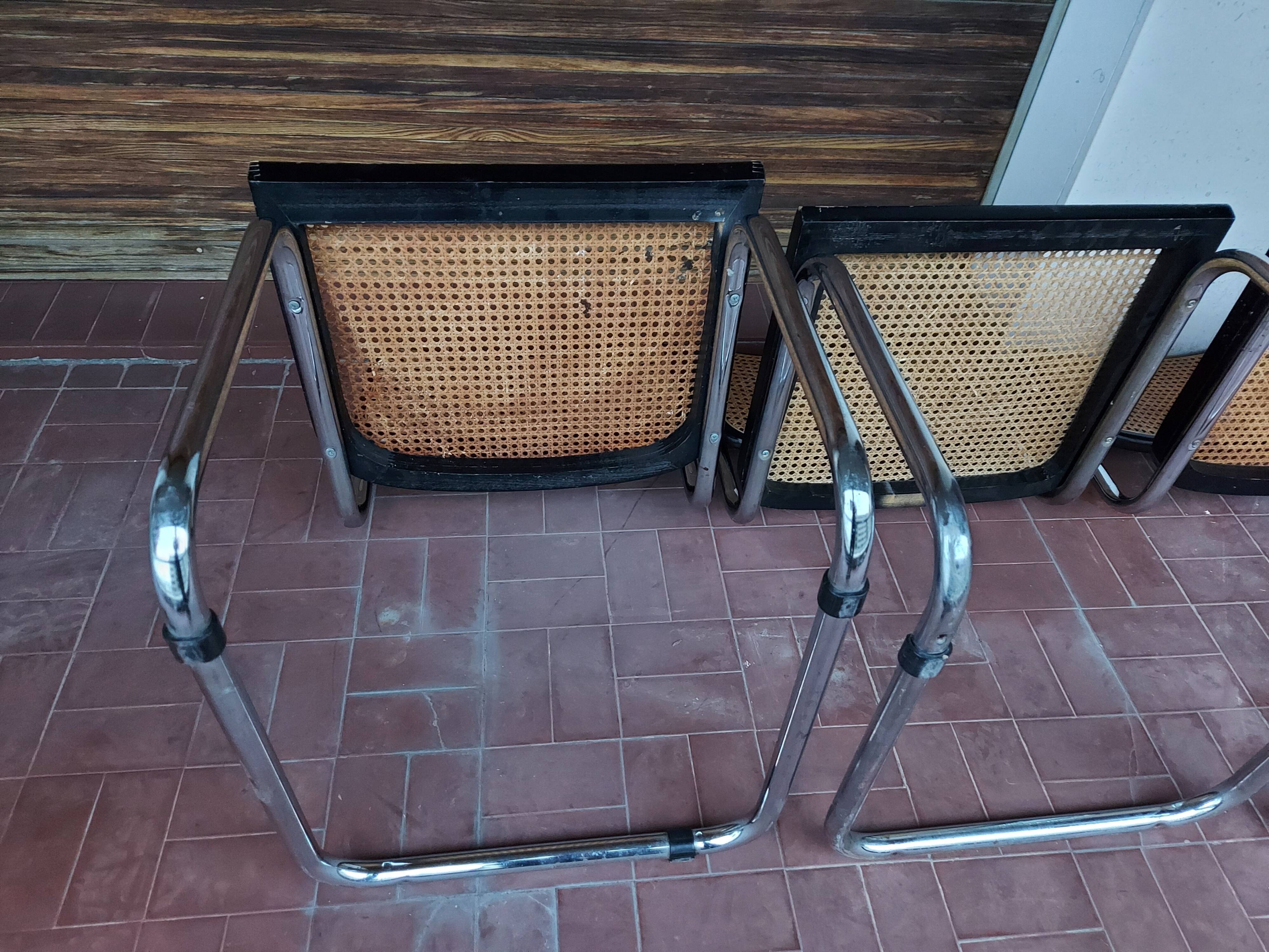 Set of 5 chairs Marcel Breuer B32