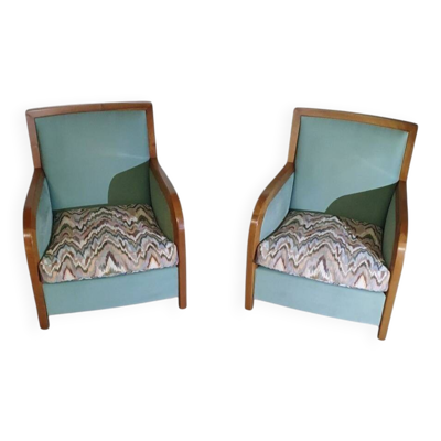 2 x fauteuil Molteni / Harmonica / années 1980