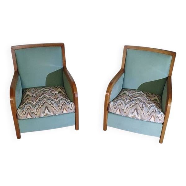 2 x fauteuil Molteni / Harmonica / années 1980