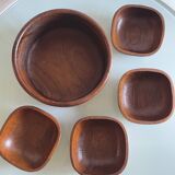 Scandinavian vintage teak tableware