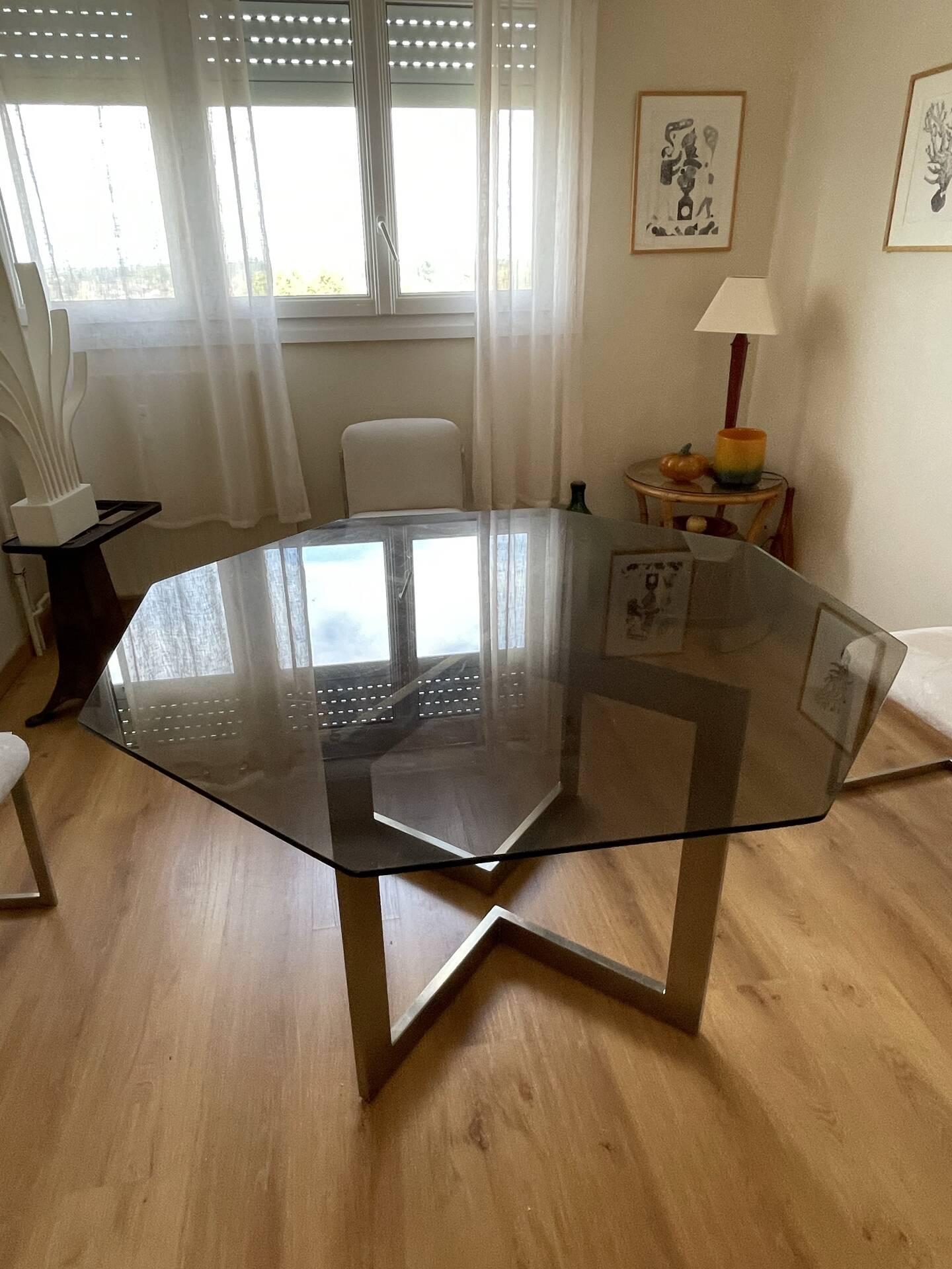 Dining table by Ligne Roset, 1980s.