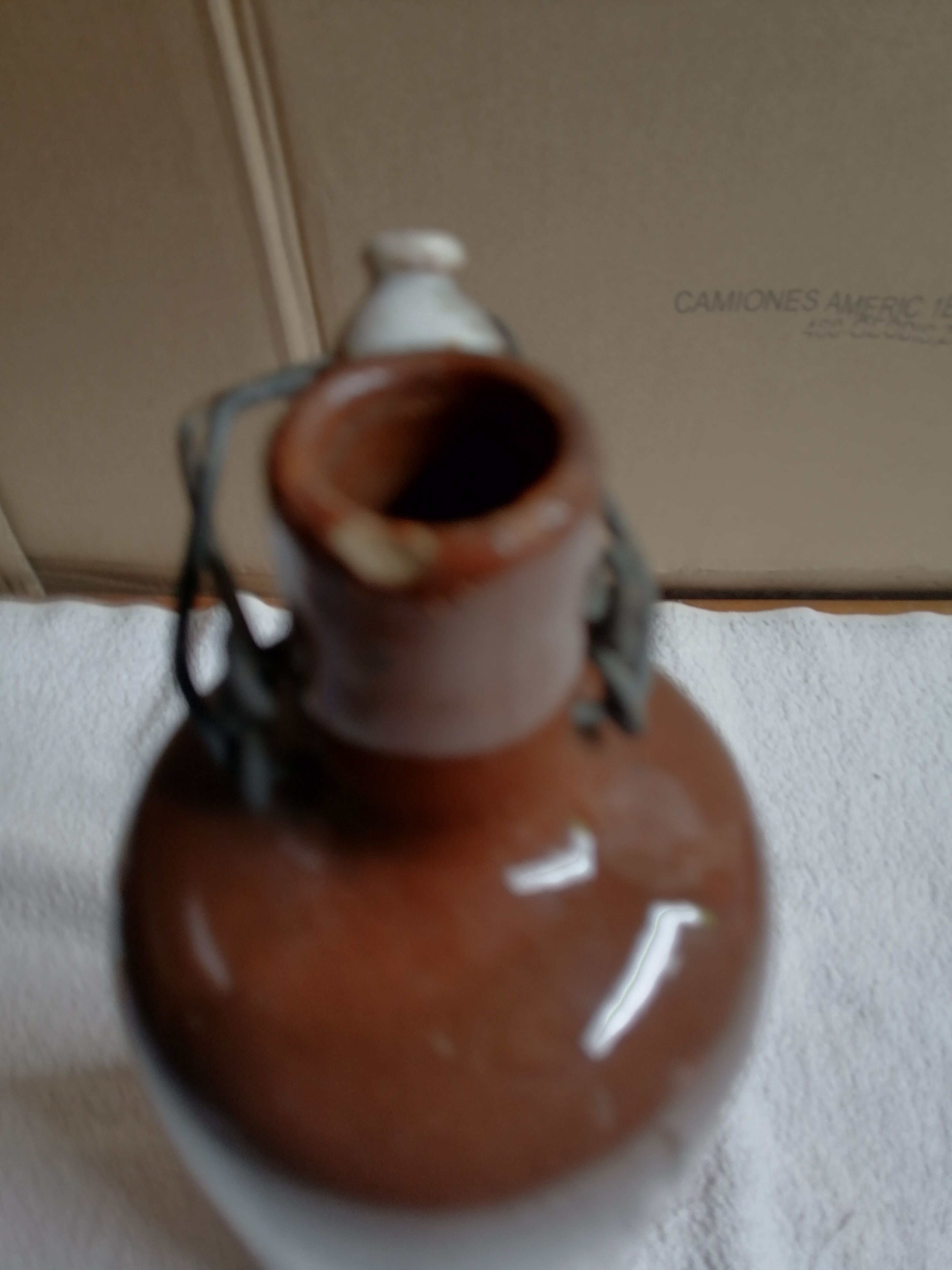 Vintage brown gres bottle