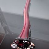 Soliflore violet en verre de Murano, Italie, 1960