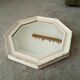 Miroir vintage octogonale biseauté style shabby chic