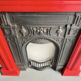 Cast Iron Fireplace with Wooden Surround