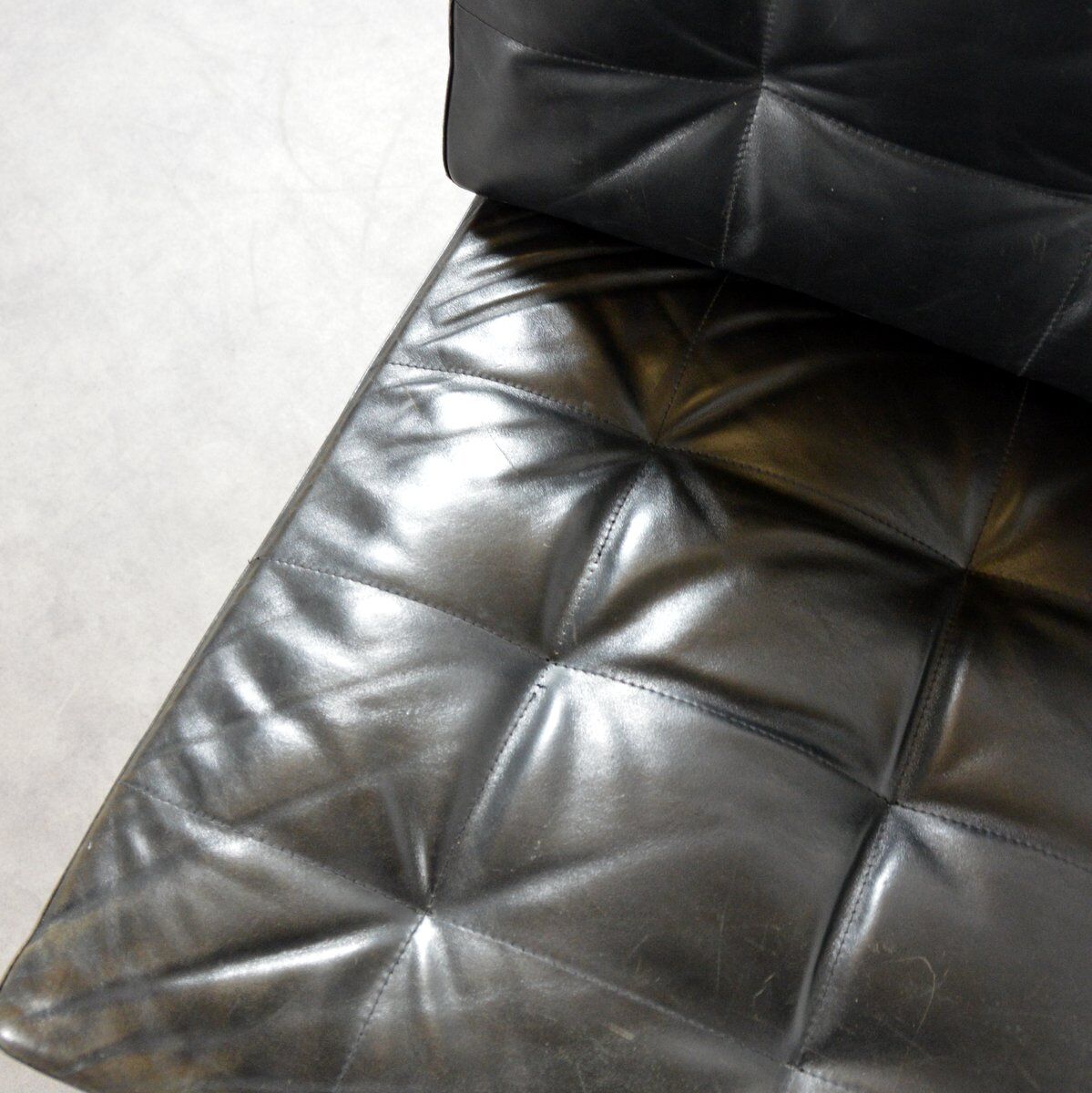 Suite of 4 low chairs or sofa 1950 vintage