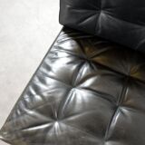 Suite of 4 low chairs or sofa 1950 vintage