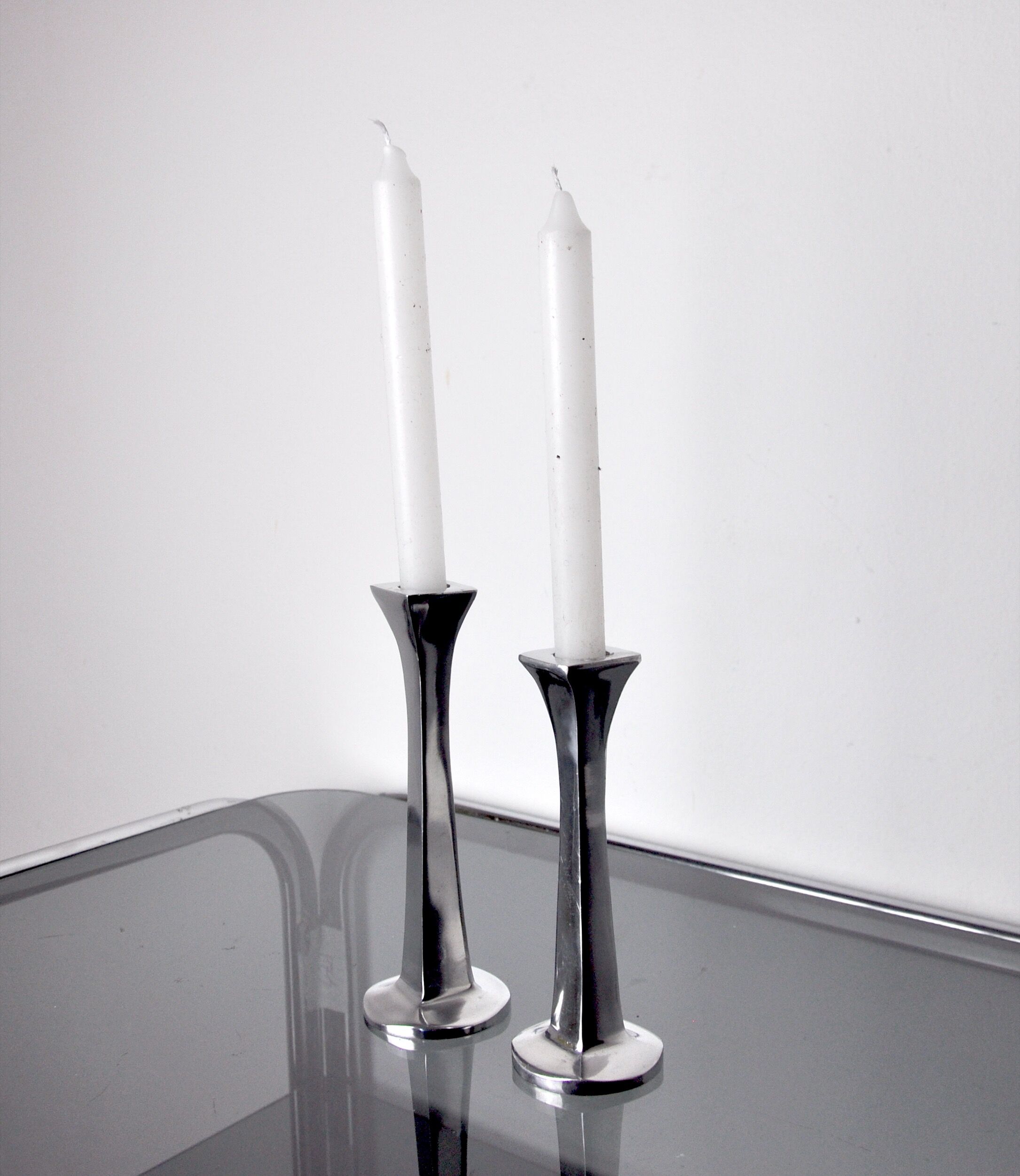 Pair of candlesticks by Arte3, 1980, Spain