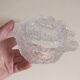 Cabbage candy box in molded crystal signed Portieux