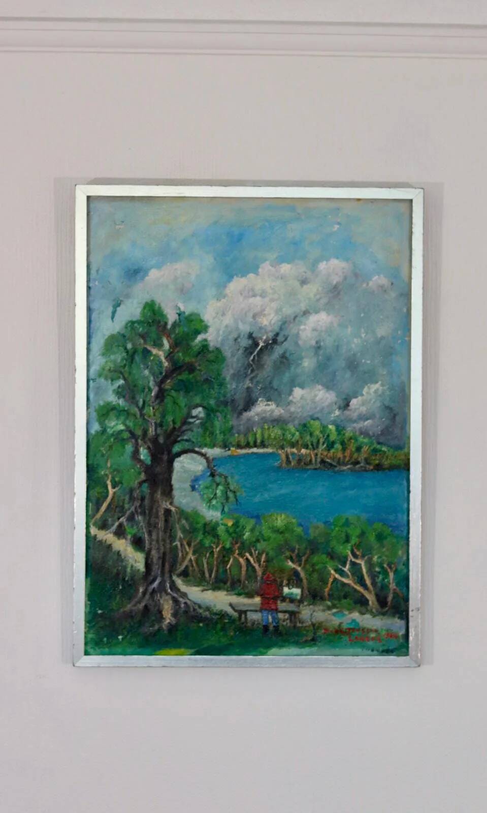 Original Mid Century Swedish Oil on Panel – “London” by Sven Jonsson