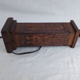 Angel L. Pazmino leather totem lamp 1960s Style Furniture