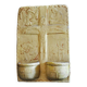 Terracotta plaque signed MSD Anne Dangar Moly-Sabata enamelled with double holy water font