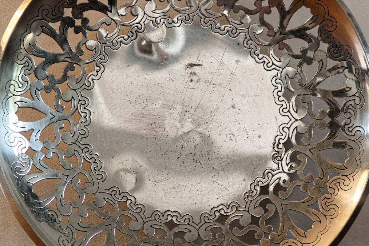 Saint Médard fruit cup, silver metal