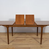 Table à manger extensible en teck du milieu du siècle de McIntosh, années 1960