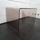 Smoked plexiglass side table from the 70s