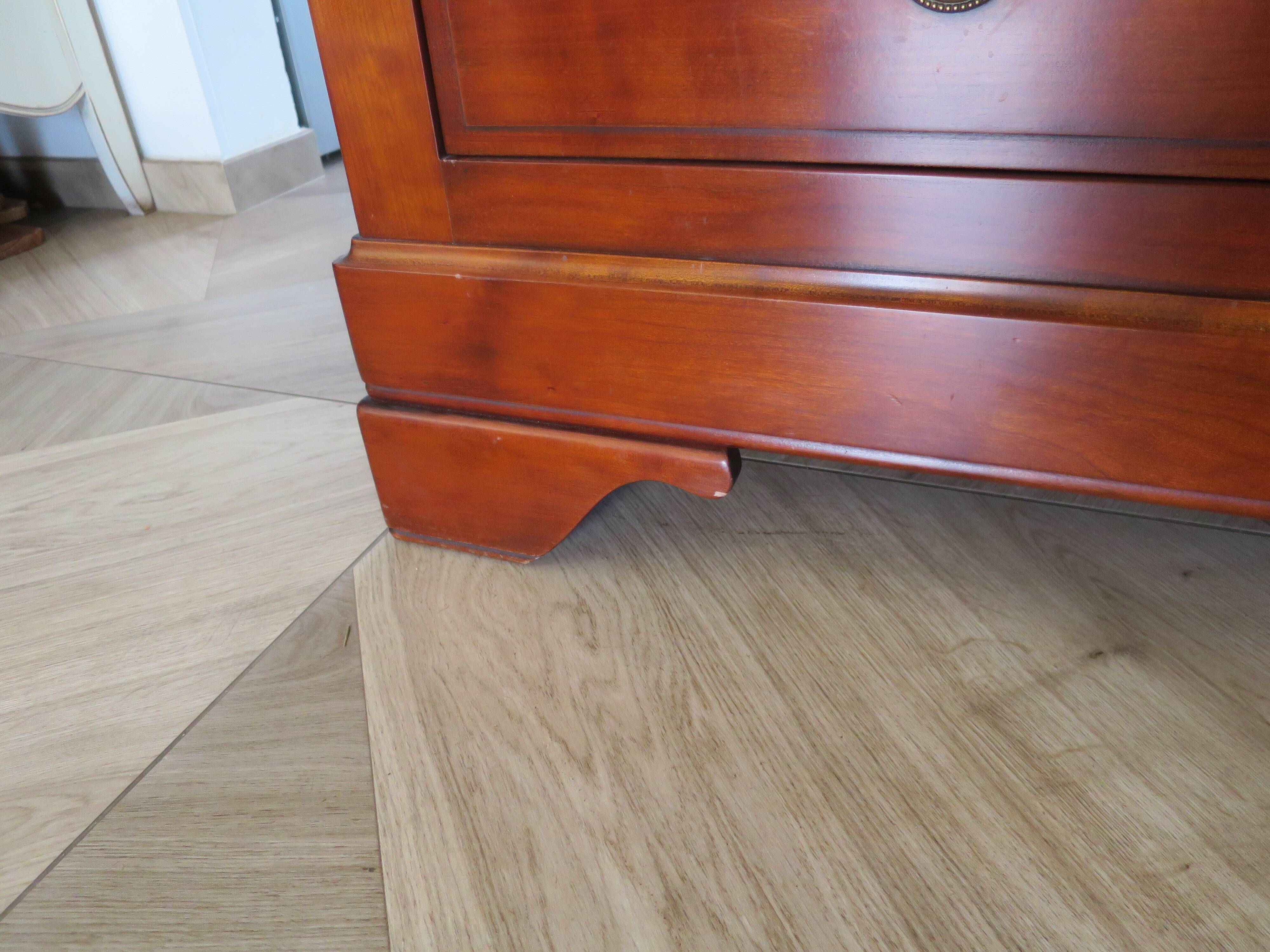 Antique - chest of drawers - 4 drawers - solid wood - cherry