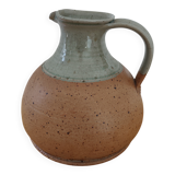 Stoneware and ceramic pitcher signed Roger Boureau