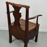 Fauteuil en chêne anglais 18ème siècle