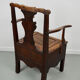 Fauteuil en chêne anglais 18ème siècle