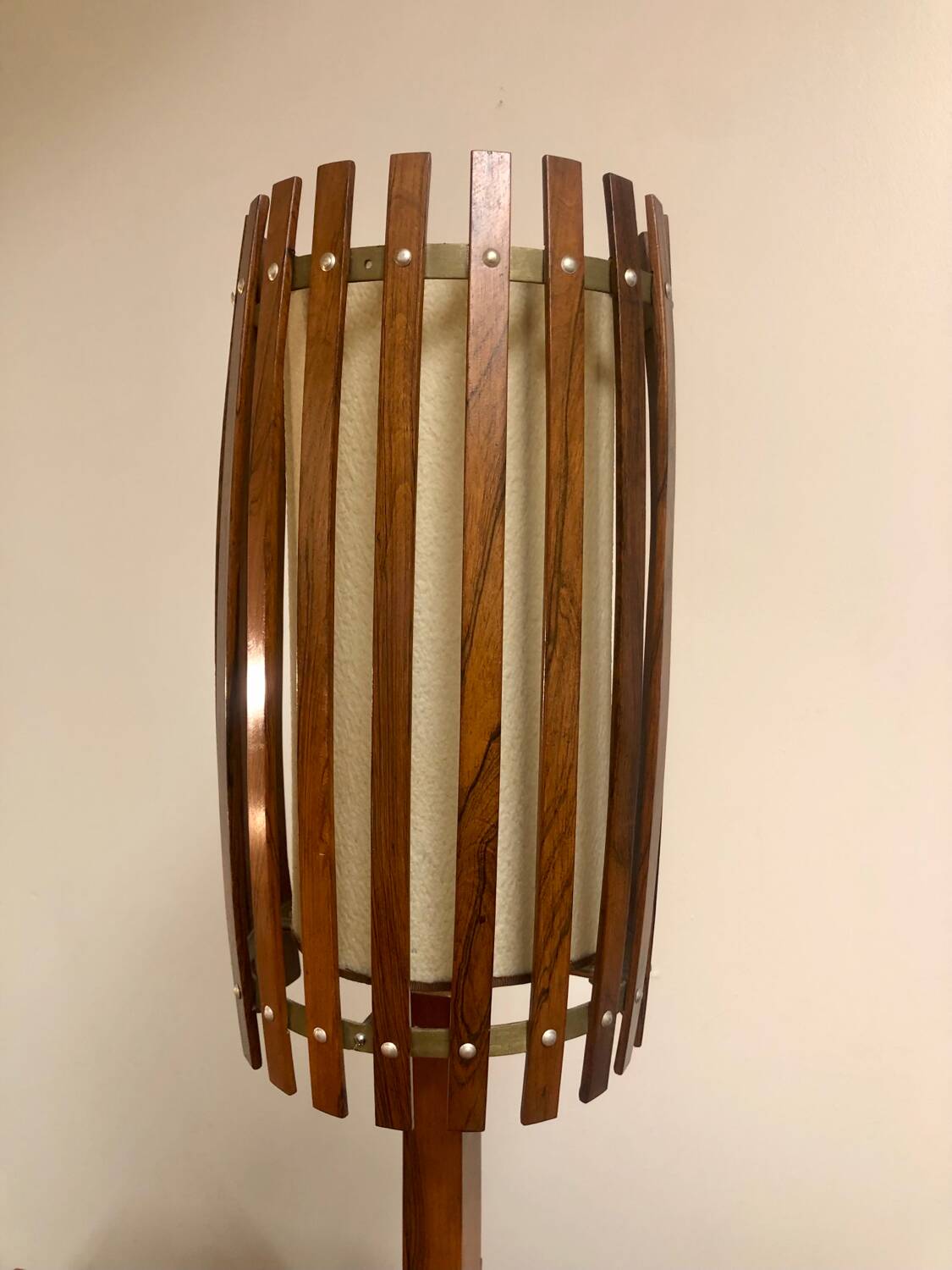 Rosewood floor lamp
