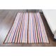 Vintage Turkish Oushak Handmade Wool Cotton Pink Kilim Area Rug 137x219