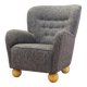 Grey armchair, Scandinavian design, production: Denmark