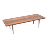 Large rare mid century rosewood coffee table from the 1960s