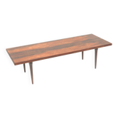 Large rare mid century rosewood coffee table from the 1960s