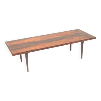 Grande table basse rare du milieu du siècle en palissandre des années 1960