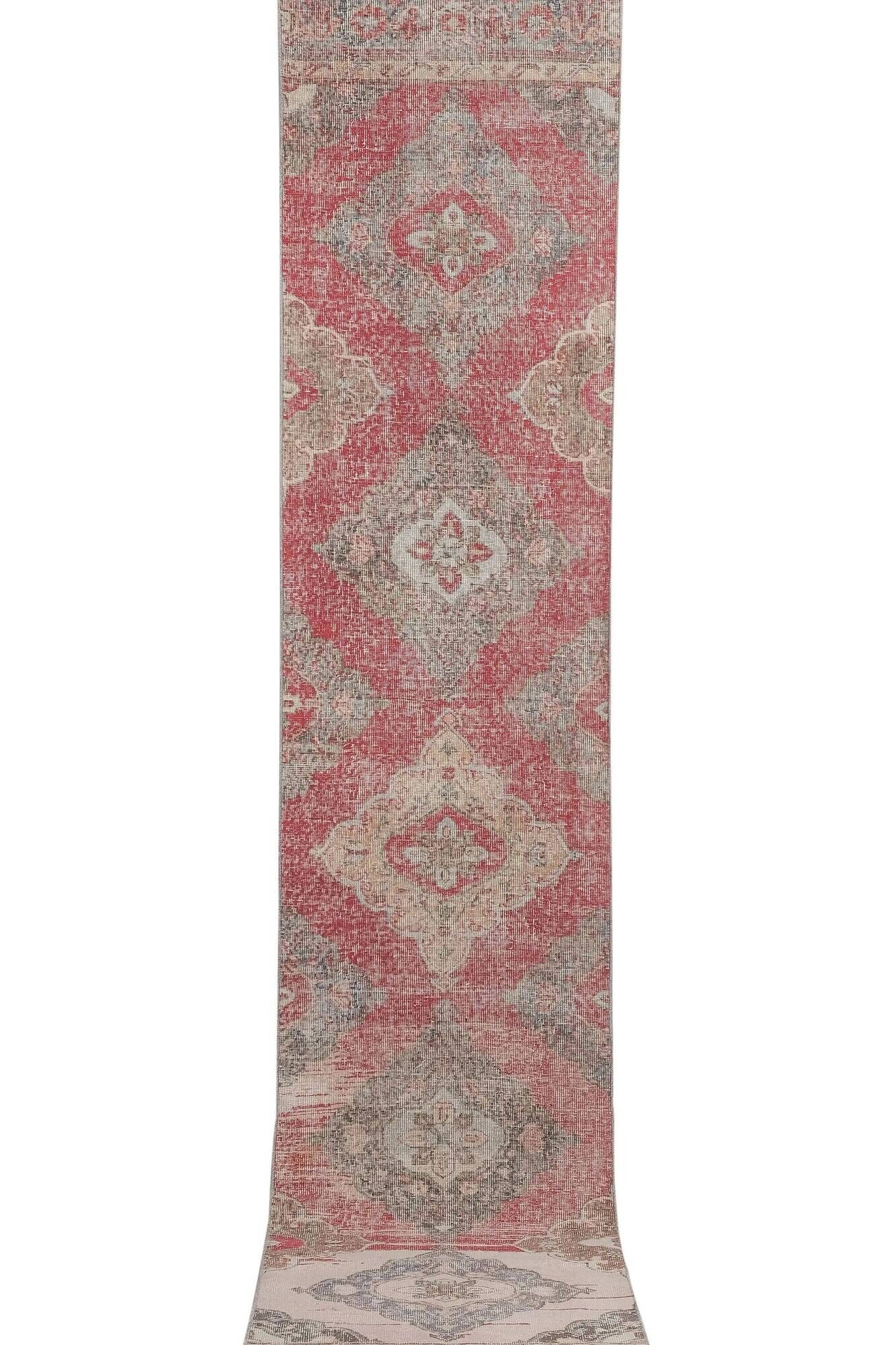 Vintage Turkish hallway rug 82x405 cm