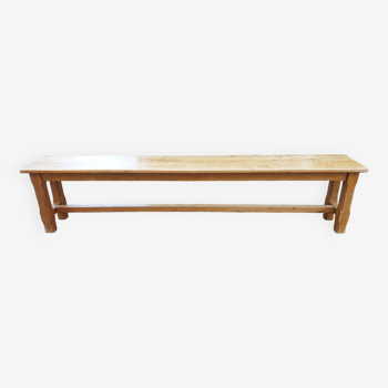 Solid oak bench