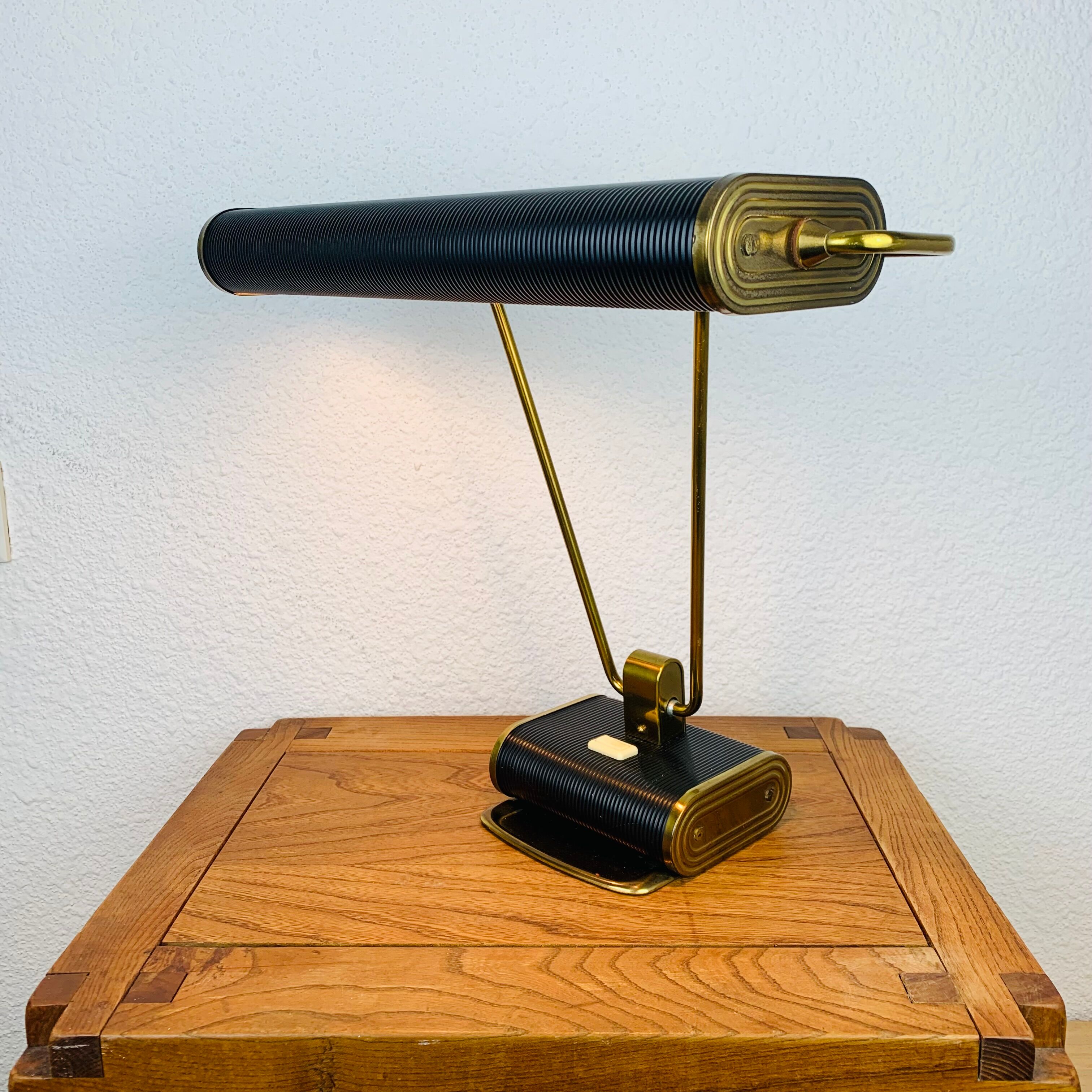 Lampe Jumo N71 noir et doré Jumo