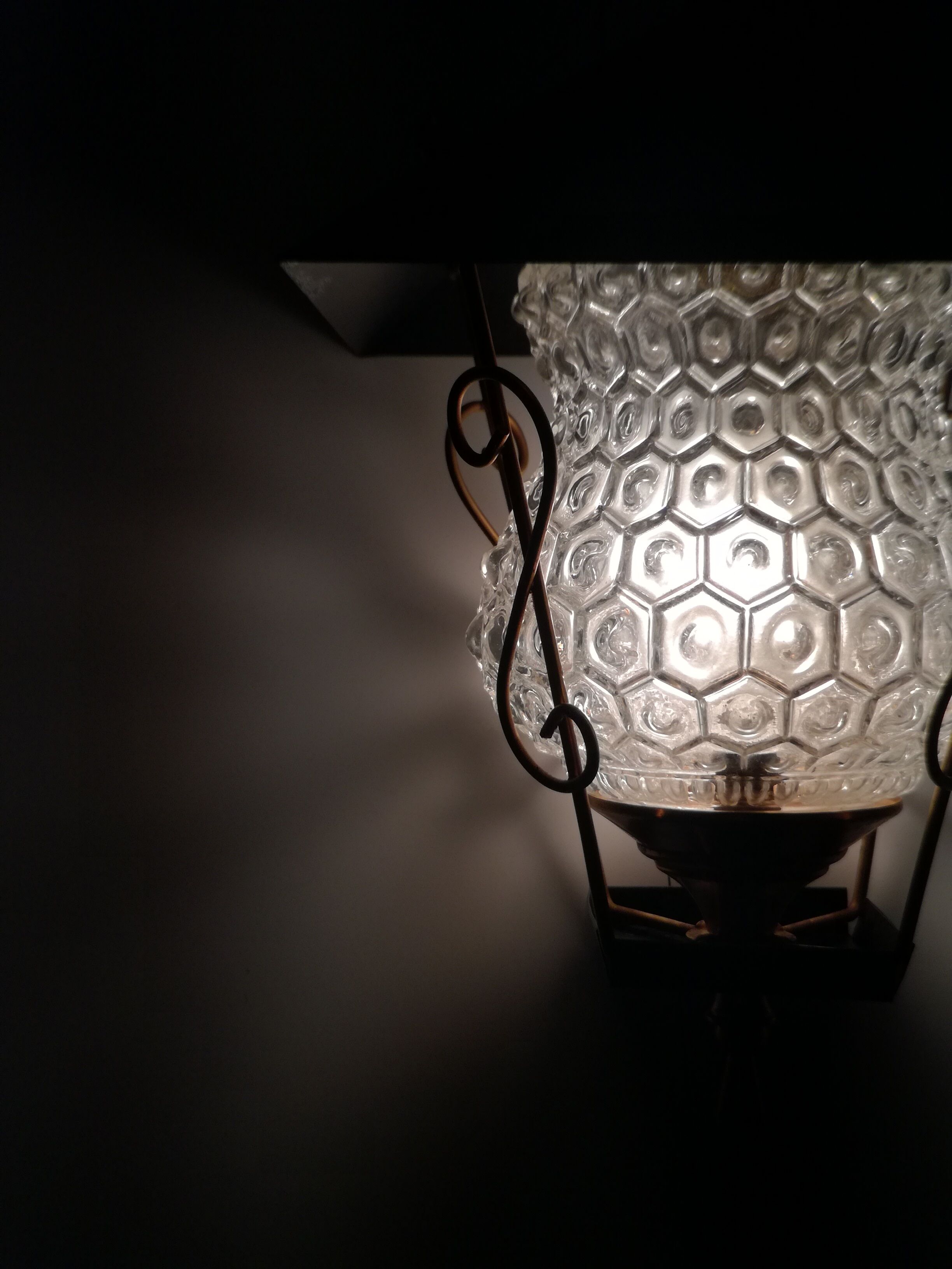 Golden metal lantern 1950