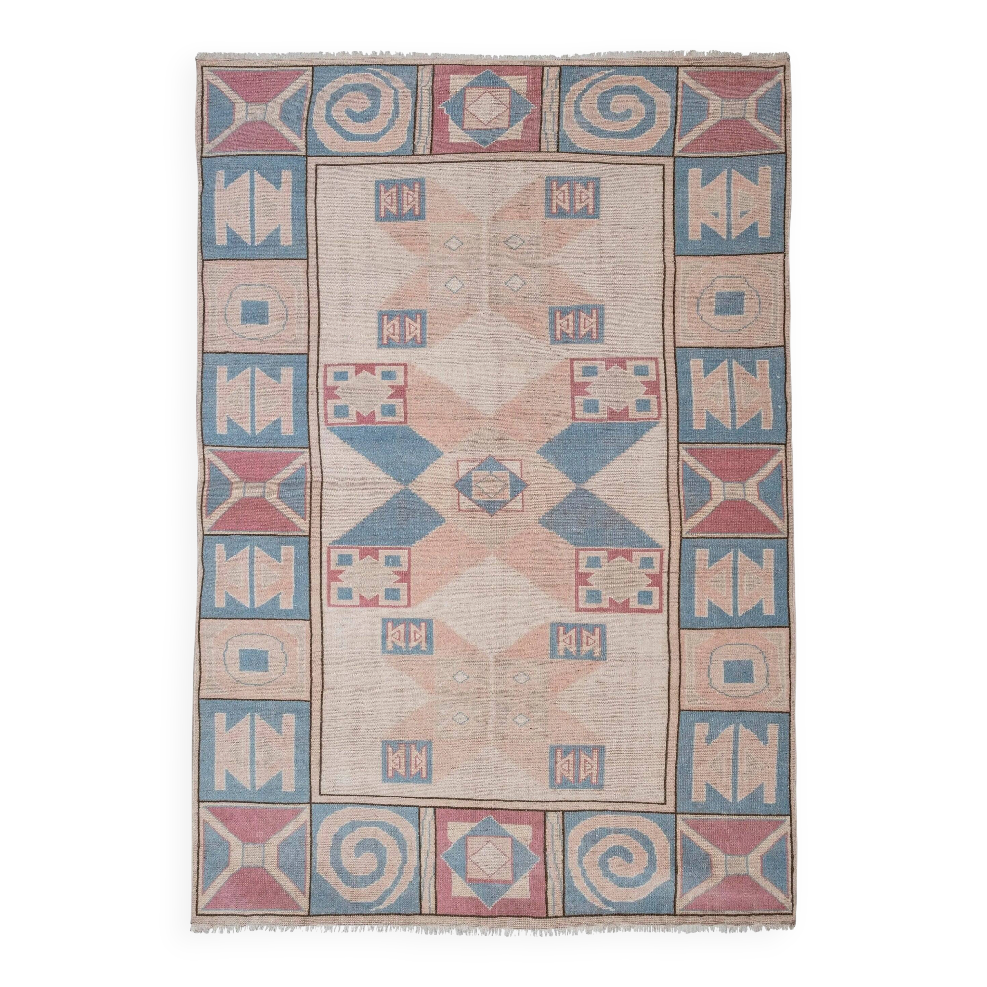 Vintage Turkish Oushak rug 175x252 cm