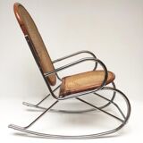 Rocking chrome cane bamboo