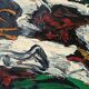 Abstract painting by Simone Ciani, oil on canvas, 1990s