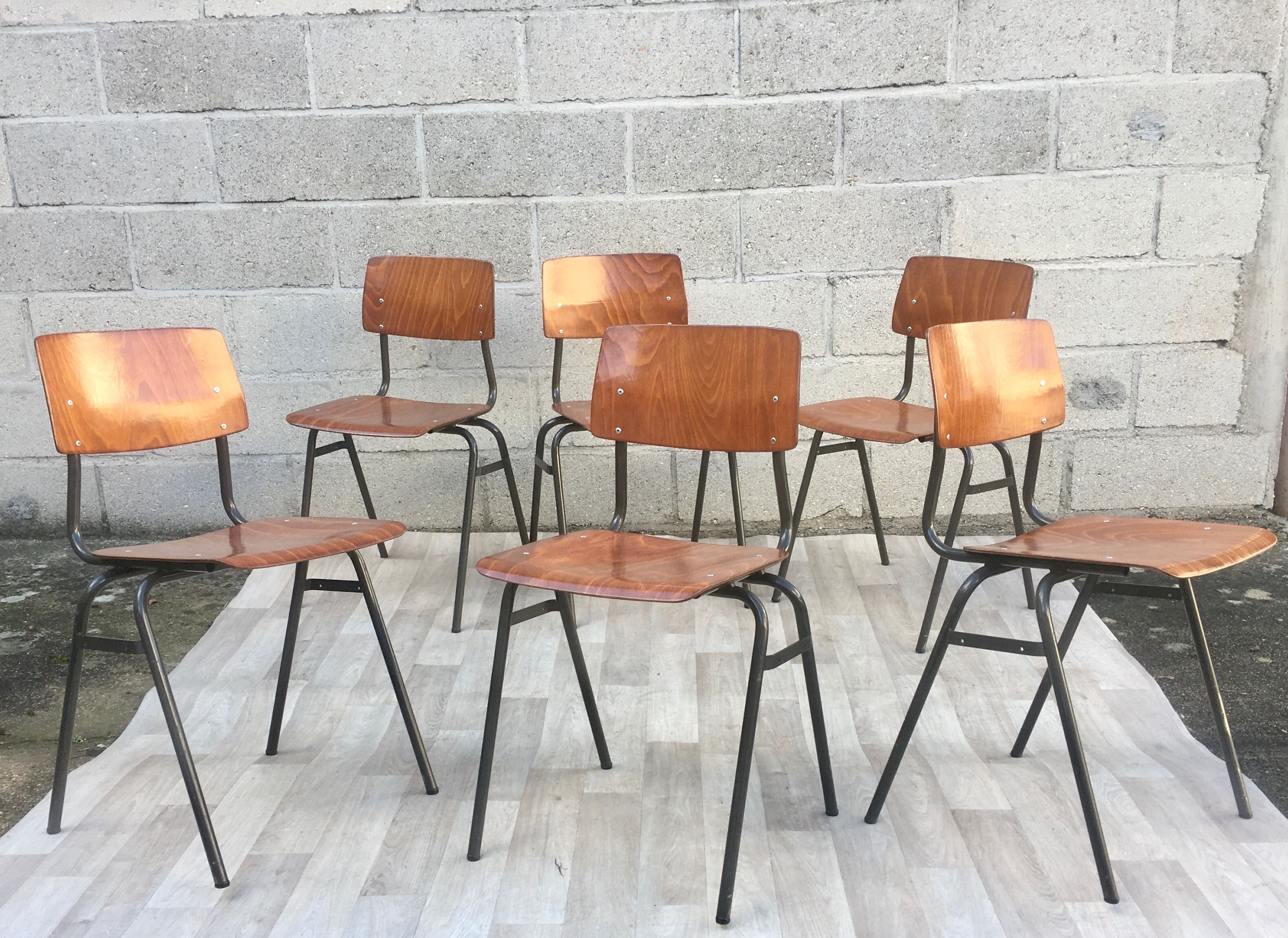 Set of 6 vintage chairs Marko Holland