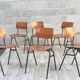 Ensemble de 6 chaises vintage Marko Hollande